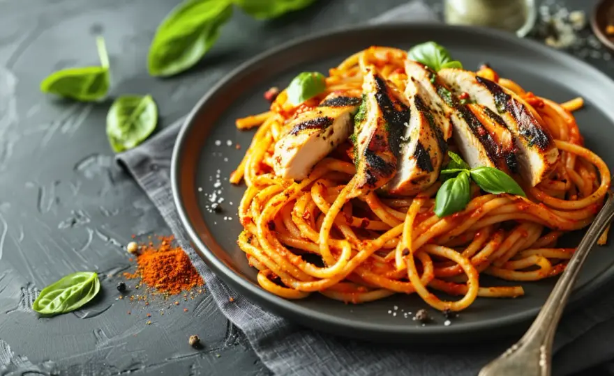 Makaron z pesto czerwonym: Smaczny i szybki przepis