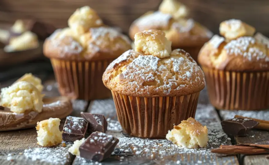 Muffinki z białą czekoladą w środku: Pyszny i zaskakujący deser