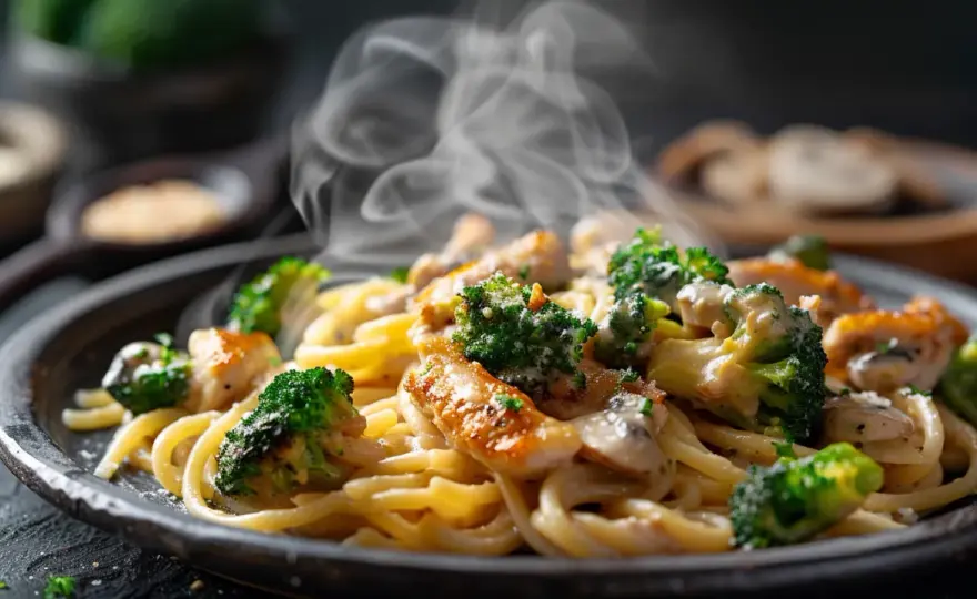 Makaron w sosie brokułowo-śmietanowym: Pyszny i kremowy